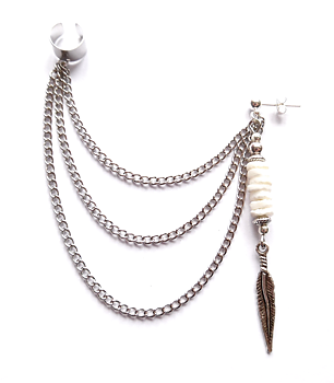 Ear cuff med heishipärlor