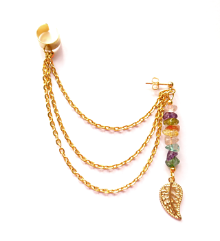 Ear cuff med bergkristall