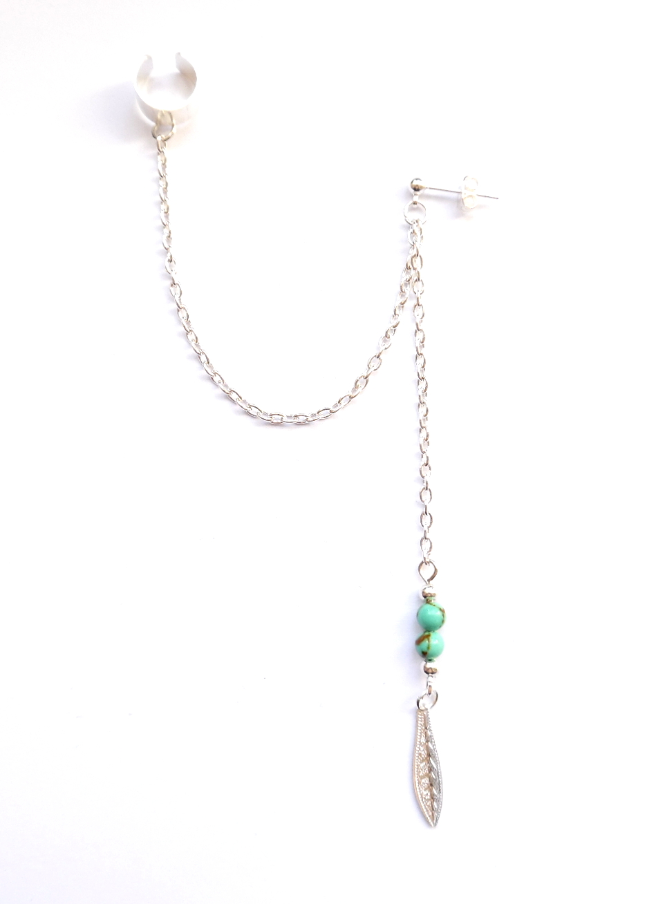 Ear cuff med marmor