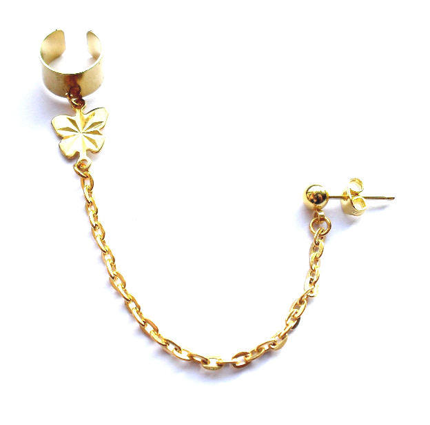 Ear cuff med kedja