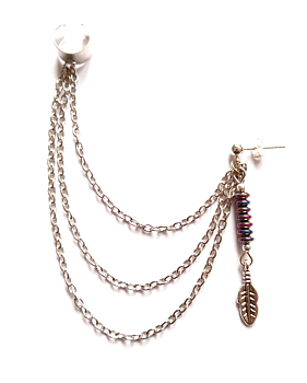 Ear cuff med hematit