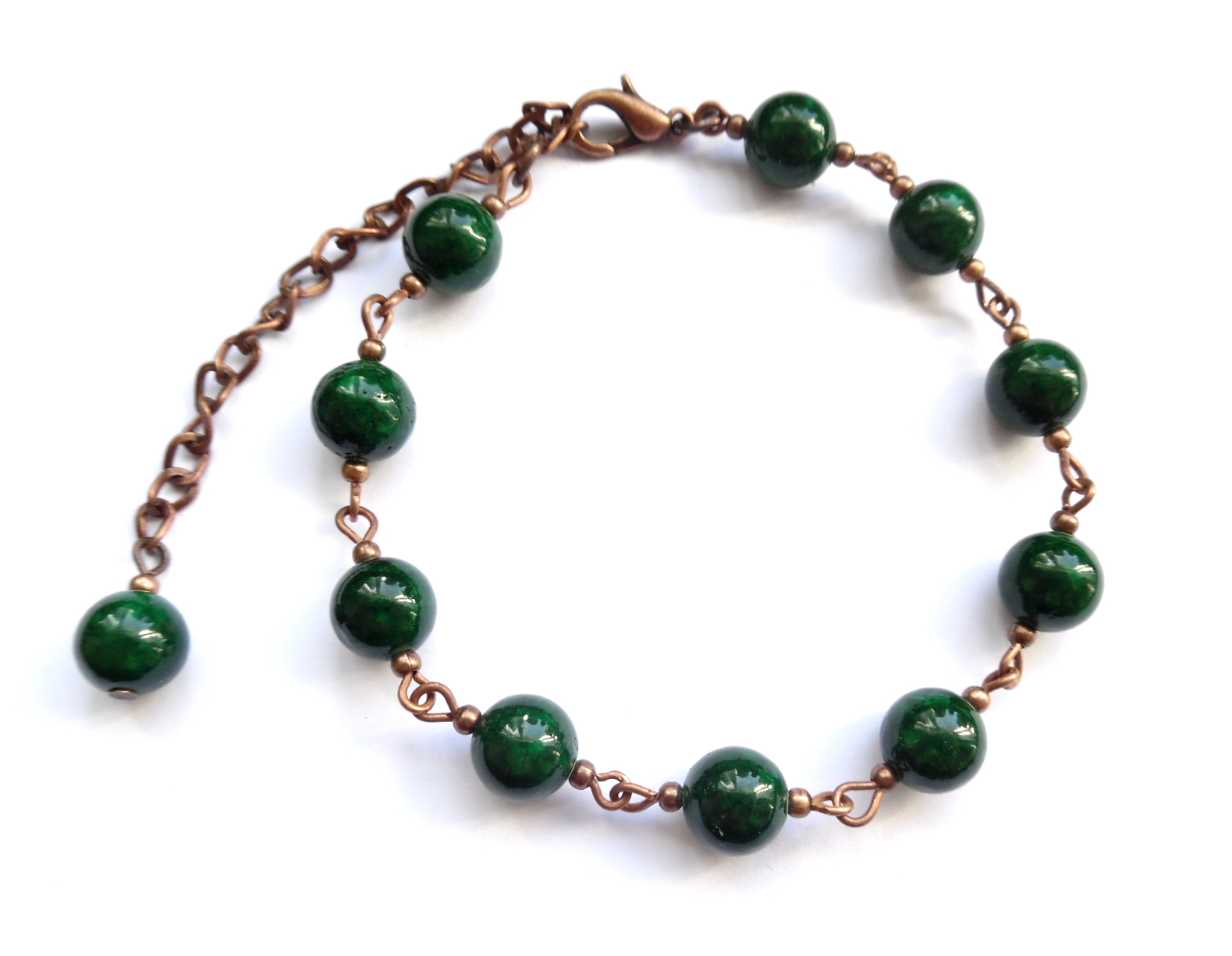 Armband med pärlor av river stone