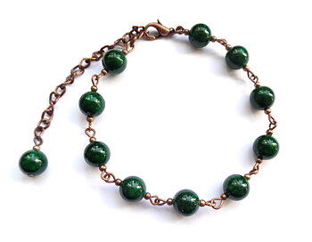 Armband med pärlor av river stone