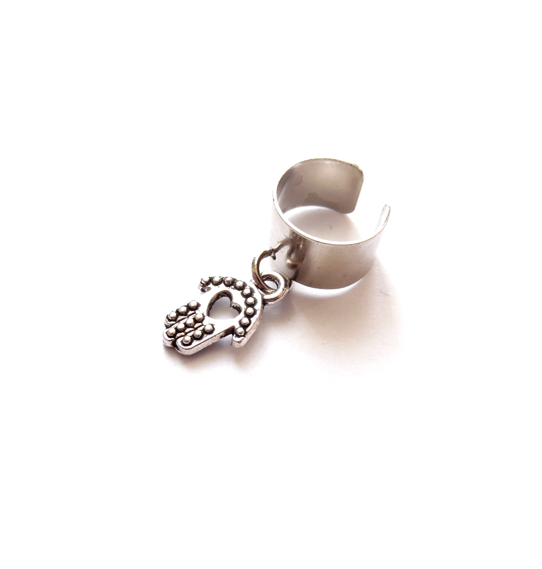 Ear cuff med hamsa