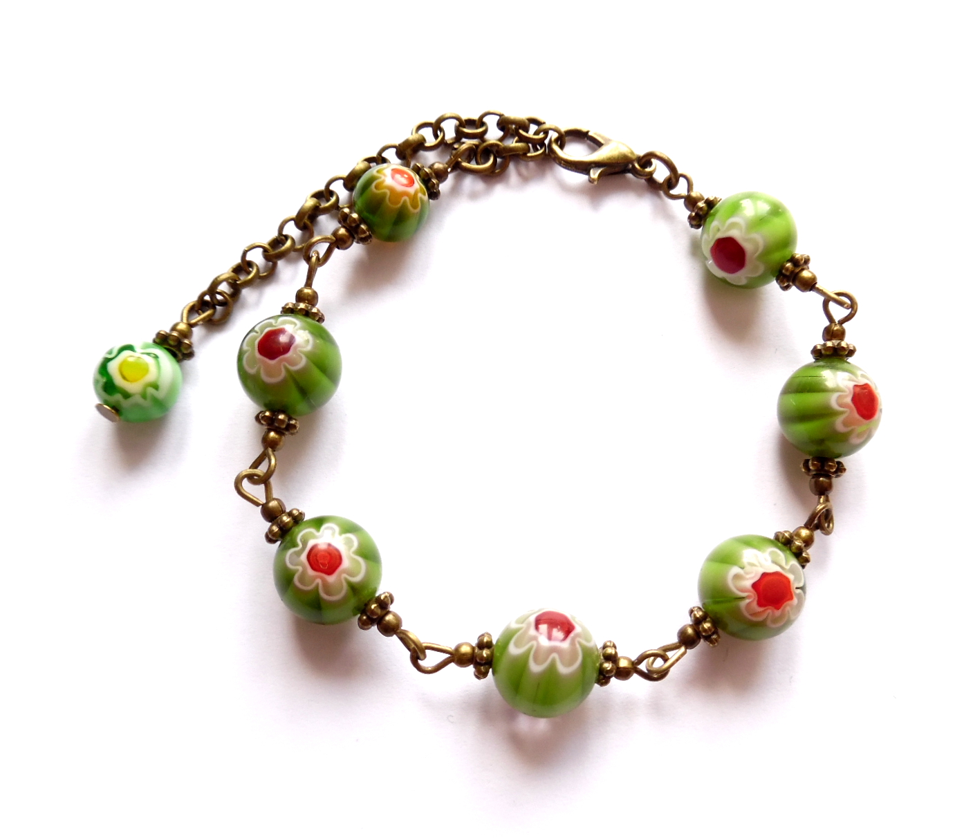 Armband med millefiori