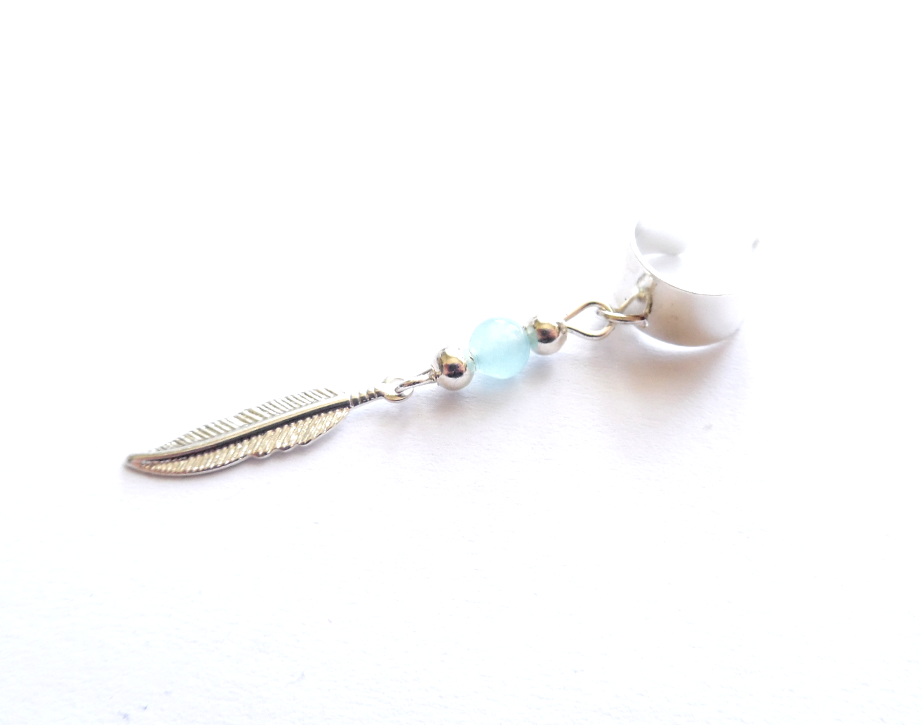 Ear cuff med jade