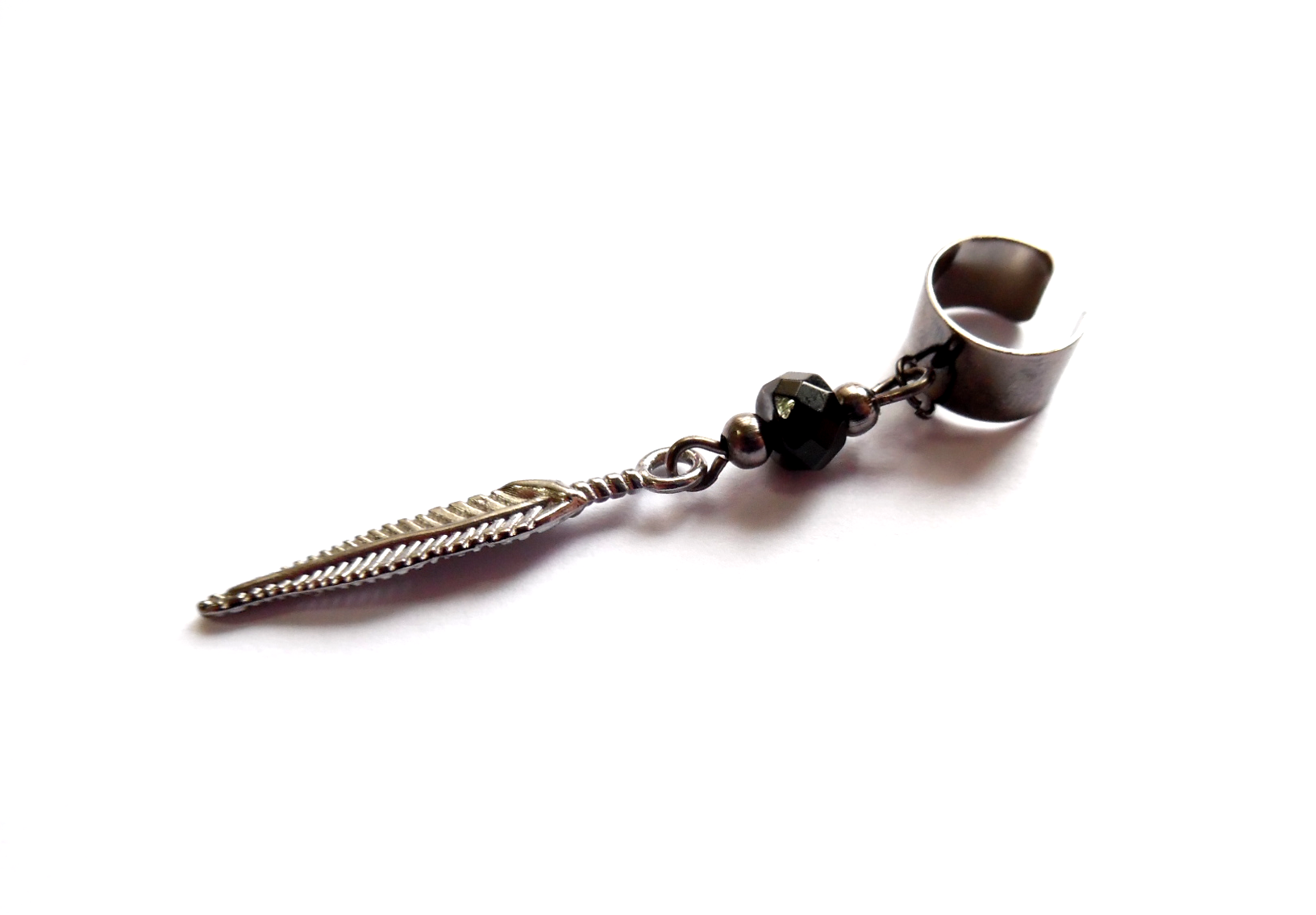 Ear cuff med onyx