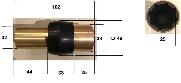 Water lubricated bearings 25 mm