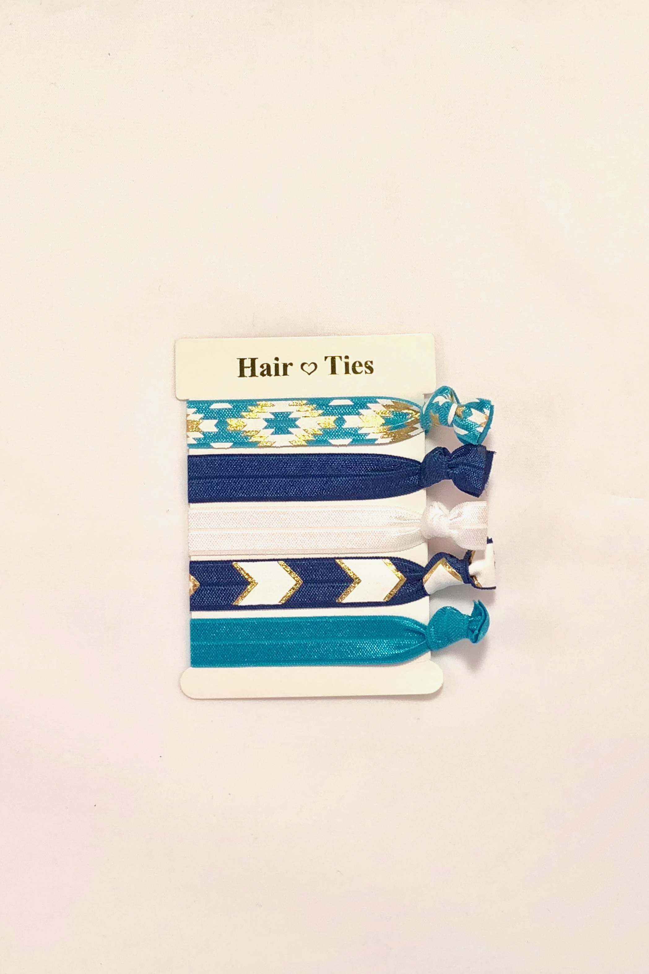 Hair Ties 5 pcs Blue