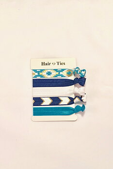Hair Ties 5 pcs Blue