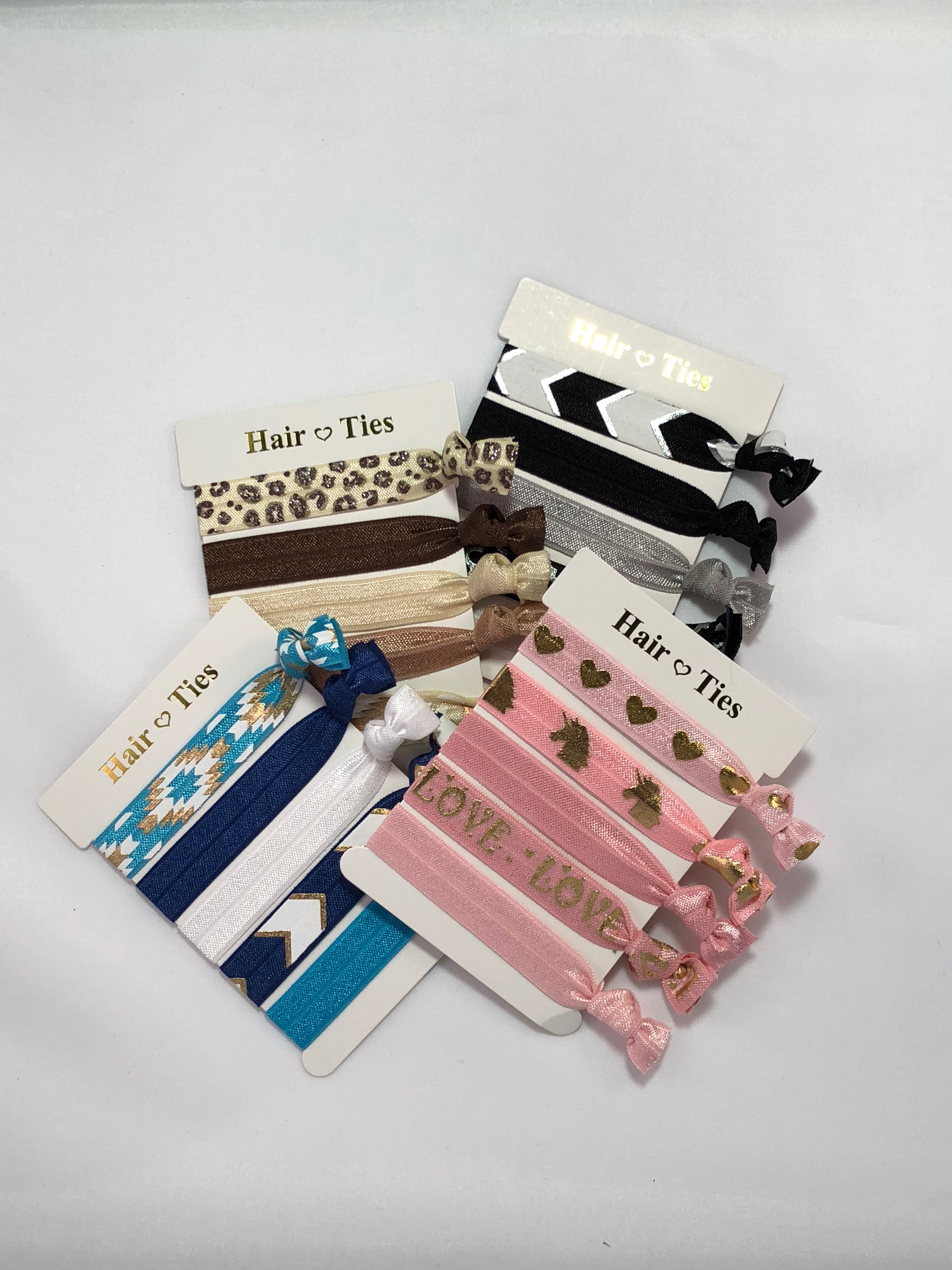 Hair Ties 5 pcs Blue - 2