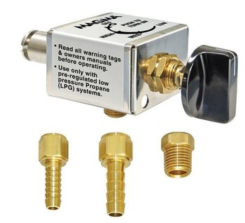 Gasolventil för 2000/2012/P6 etc (rektangulära 12x18" grillar)