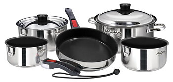 Cookware - 10-delar set Magma Rostfritt stål + Non-stick + Induktion