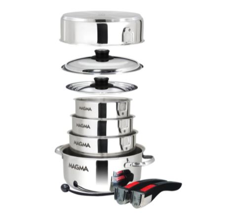 Cookware - 10-delar set Magma Rostfritt stål + Induktion - 3