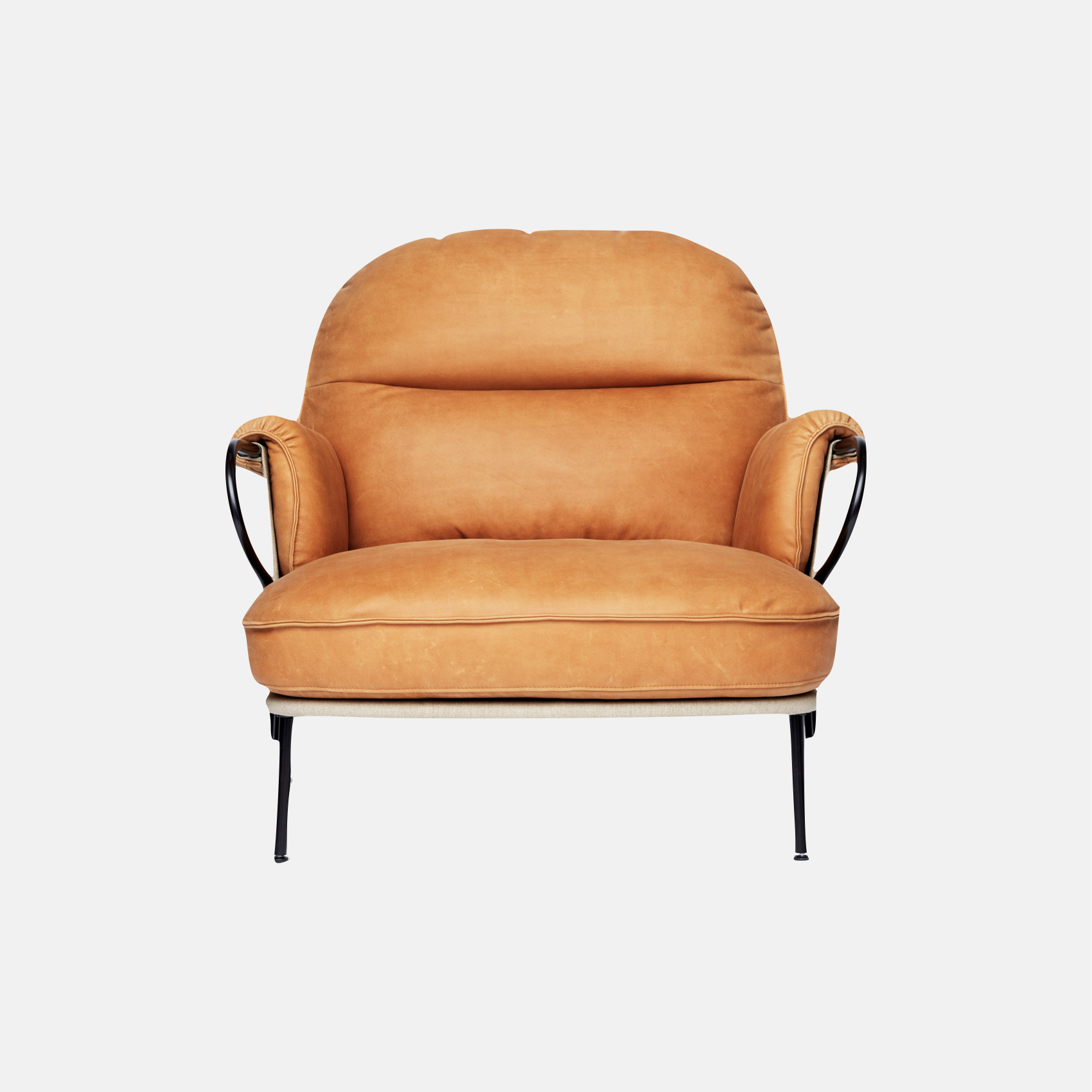 LYRA LOUNGE ARMCHAIR VINTAGE COGNAC Fogia COSA home stories