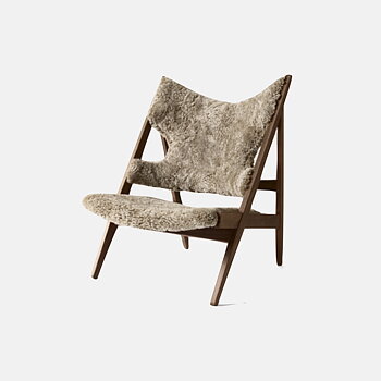 KNITTING LOUNGE CHAIR SHEEPSKIN SAHARA - Audo