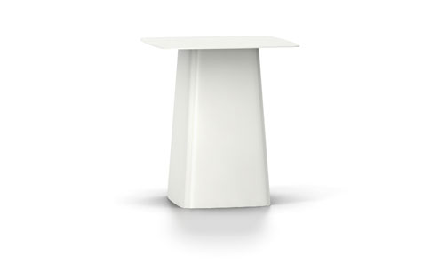 metal white side table