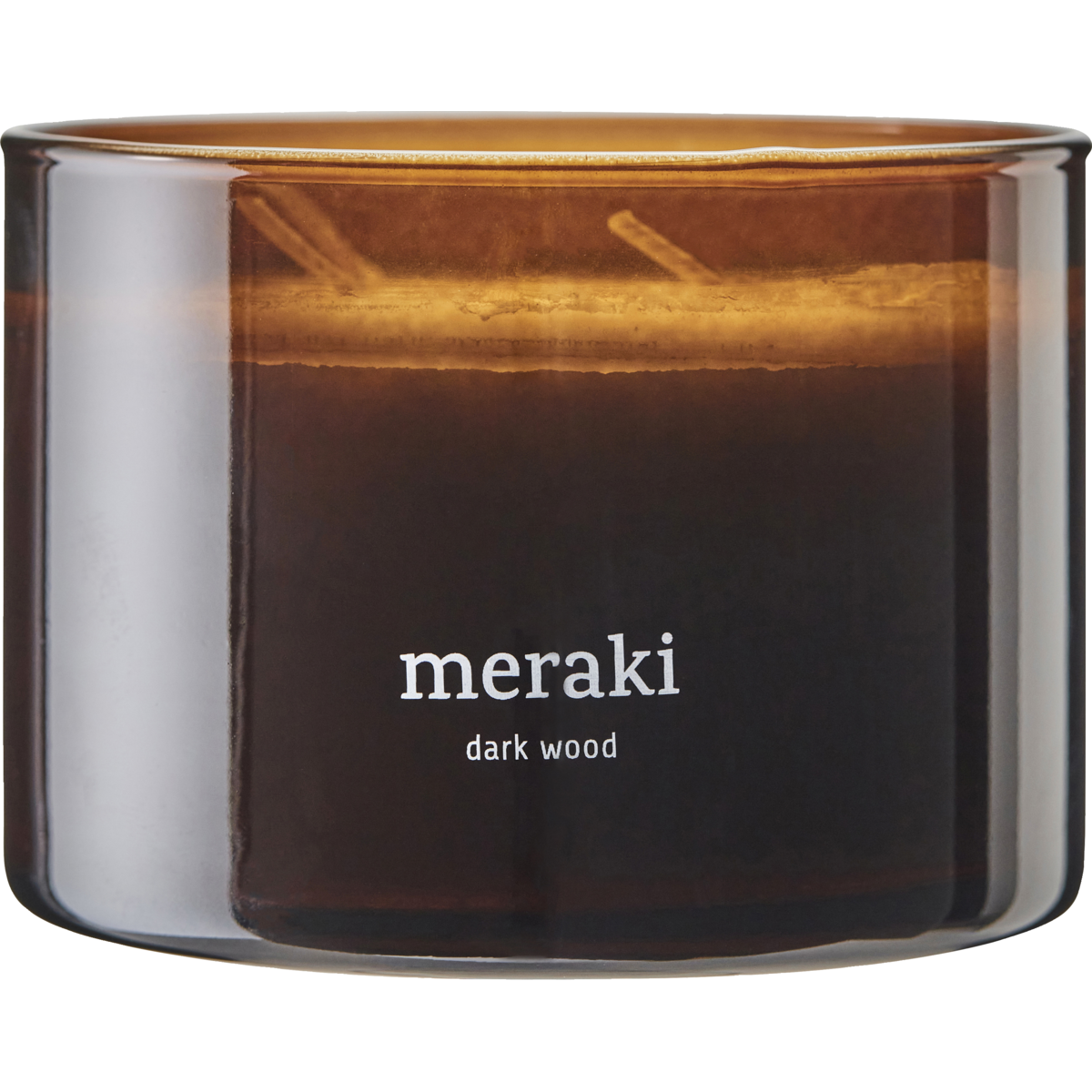 Scented candle, Dark wood