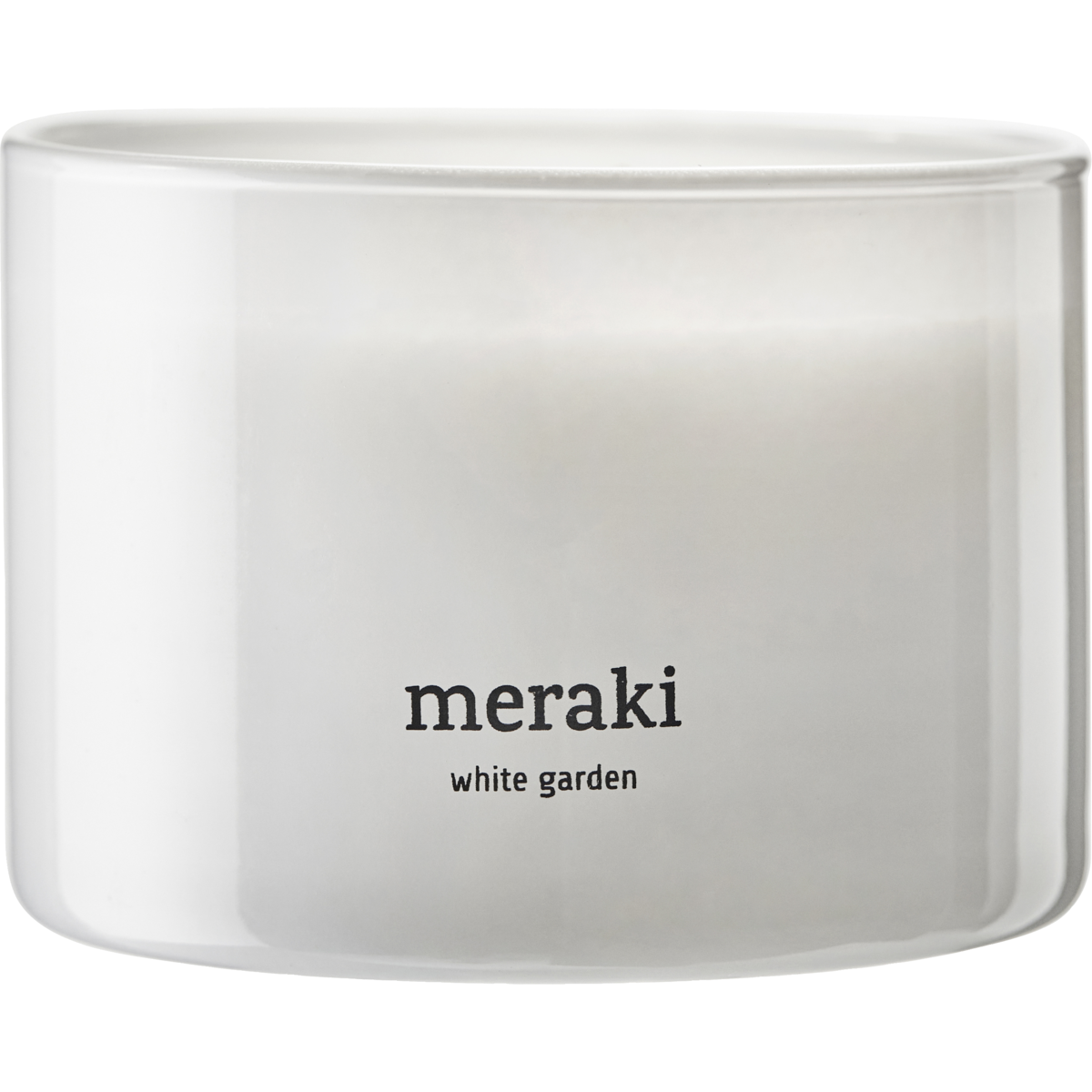Scented candle, White garden