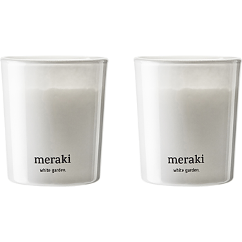 Scented candle, White garden