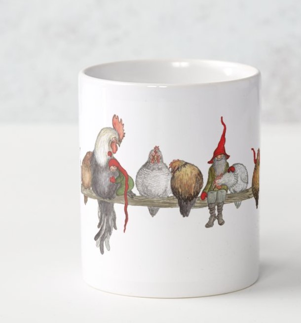 Mugg "Hönsen och Tuppen"