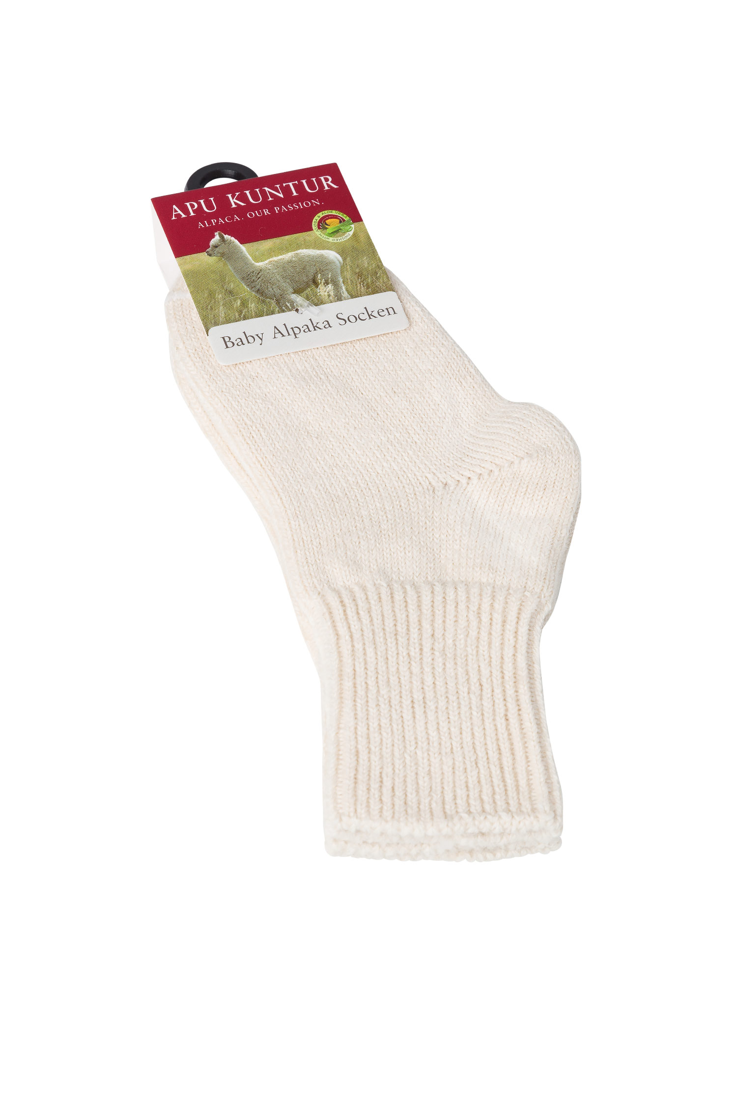 Alpacka soft strumpor barn vit - 2