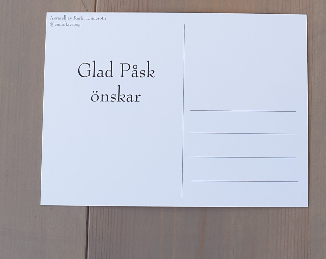 PÅSKKORT "ULLIGA VÄNNER" - 2
