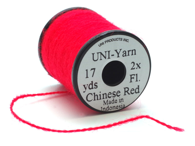 UNI-Yarn 15m 2x Fluo Chinese Red
