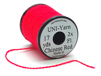 UNI-Yarn 15m 2x Fluo Chinese Red