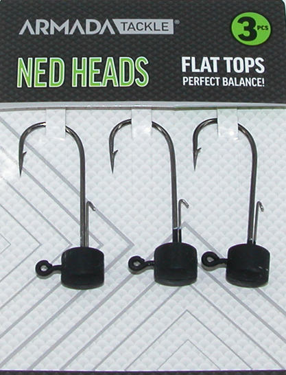 Armada Ned Jig Head Black 3pcs