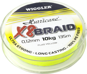 Hurricane X8 Braid Gul 135m