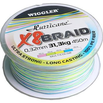 Hurricane X8 Braid Multicolor 450m