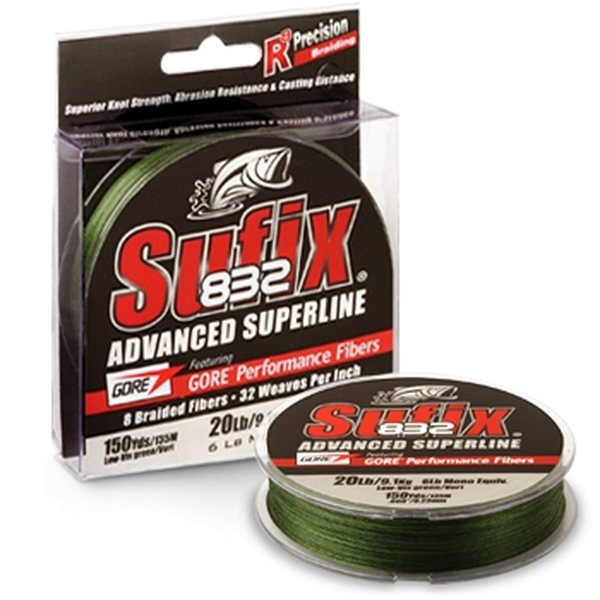 SUFIX 832 Braid Lo-Vis Green 120m