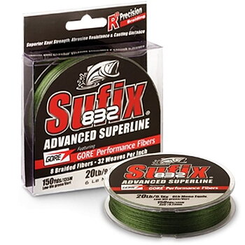 SUFIX 832 Braid Lo-Vis Green 120m