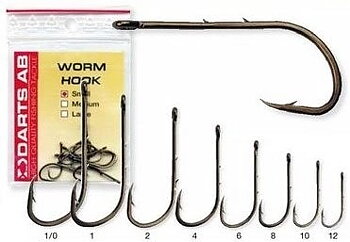 DARTS WORM HOOK ENKELKROKAR