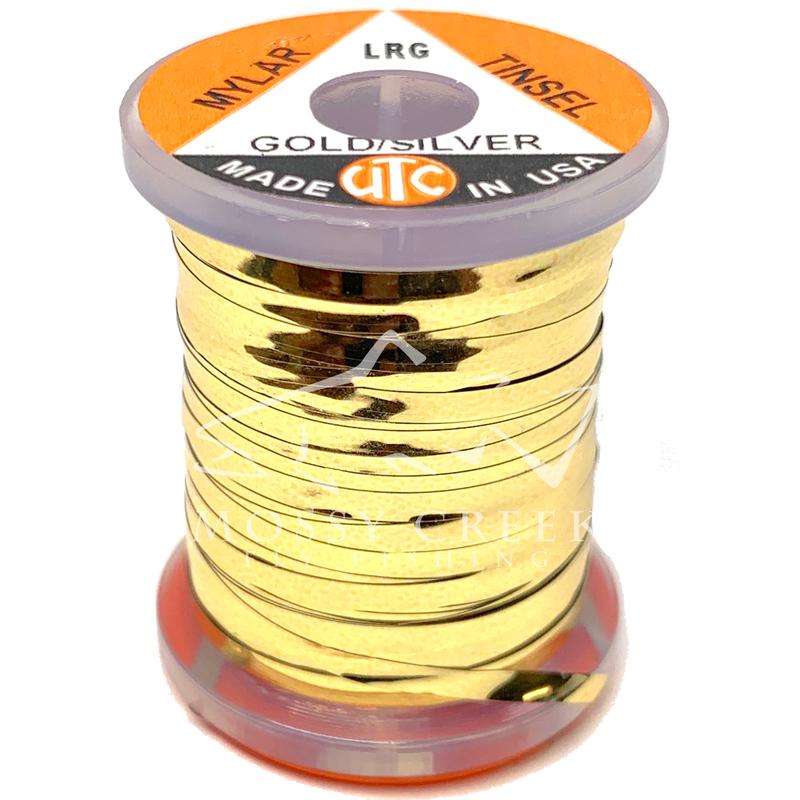 Flat Mylar Tinsel 3/64 Medium Gold/Silver