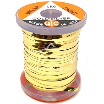 Flat Mylar Tinsel 3/64 Medium Gold/Silver