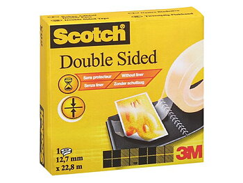 Tejp dubbelhäftande Scotch 12,7mm x 22,8m 1/fp