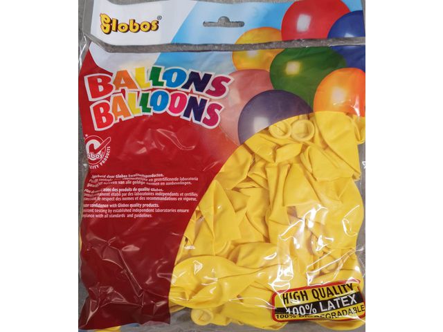 Ballonger 25cm 100/fp gul - 2
