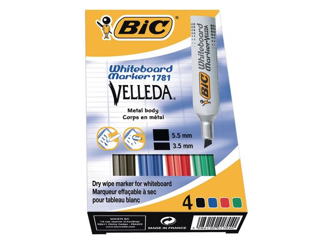 Whiteboardpenna BIC Velleda 1781 svart - 2