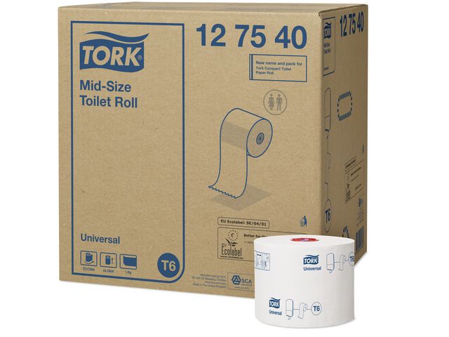 Toalettpapper TORK Uni T6 1-lag 27/FP