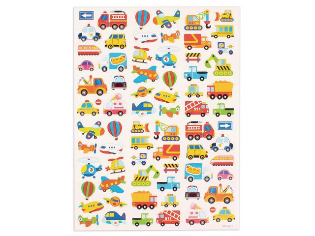 Stickers fordon, 1 ark, 72/fp