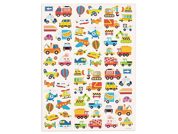 Stickers fordon, 1 ark, 72/fp
