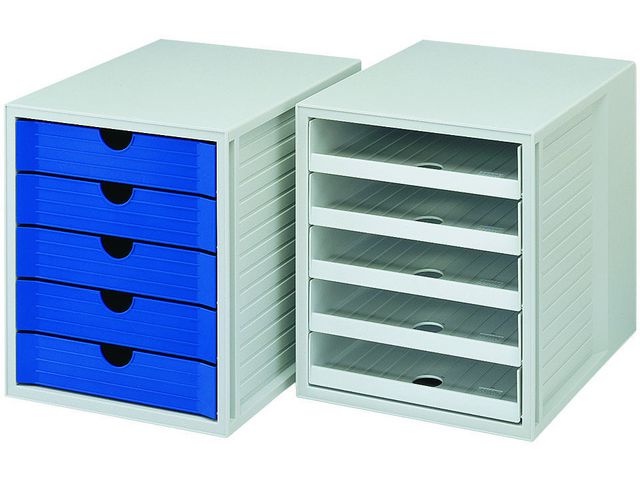Blankettbox HAN 5 lådor recy svart - 2