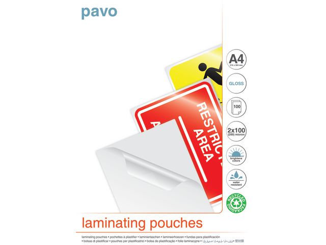 Laminat A4 100 mic klar 100/fp