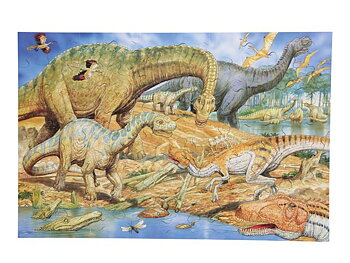 Golvpussel dinosaurier 60 cm 48 bitar