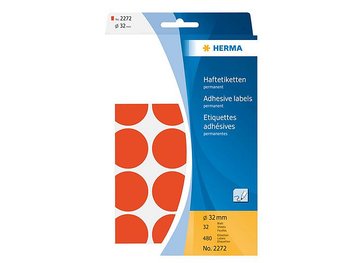 Etikett HERMA Allround 32mm röd 480/FP