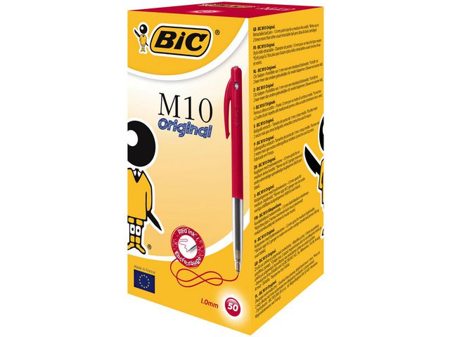 Kulpenna BIC Clic M10 1,0 röd - 2