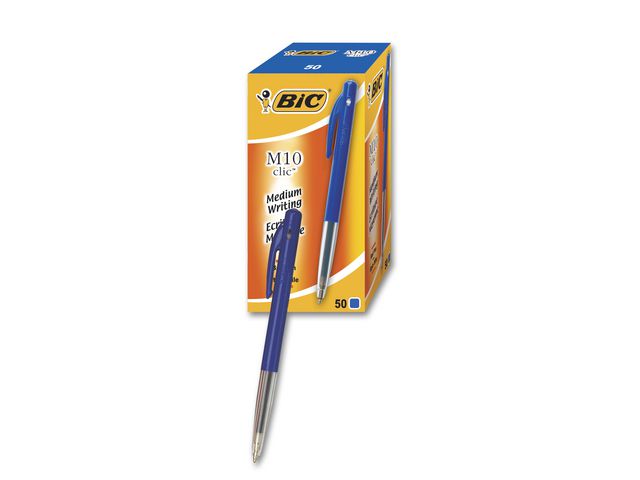 Kulpenna BIC Clic M10 1,0 blå