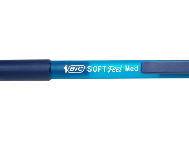 Kulpenna BIC Soft Feel Clic 1,0 blå - 4